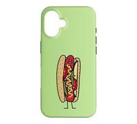 Chicago Style Hot Dog Graines de Coquelicot Rouge Coque pour iPhone 16