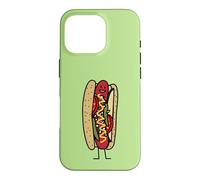 Chicago Style Hot Dog Graines de Coquelicot Rouge Coque pour iPhone 16 Pro