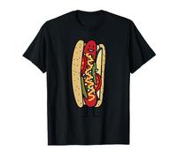 Chicago Style Hot Dog Graines de Coquelicot Rouge T-Shirt