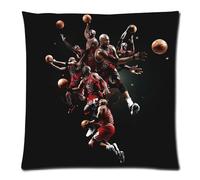 Chicago Team Bulls Michael Jordan Custom Personalized Home Decoration Throw Pillows Cushion Case Cover Size 18x18 inches