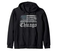 Chicago Tshirt Men Women CG Illinois Il Vintage Rétro Sweat à Capuche
