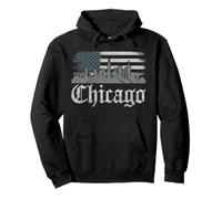 Chicago Tshirt Men Women CG Illinois Il Vintage Rétro Sweat à Capuche
