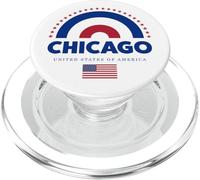 Chicago USA Shirt - Chicago Vintage American City Graphic PopSockets PopGrip pour MagSafe