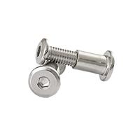 Chicago visrivets Reliure M3 M4 M5 M6 M8 en acier inoxydable, connecteur à entraînement hexagonal, vis for meubles de cuisine, boulons d'armoire, 5 jeux de décoration en cuir à faire soi-même ( Size :