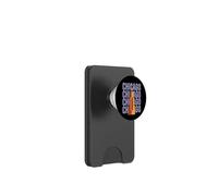 Chicago Willis Tower Skyline Rétro Bloc Lettre PopSockets PopWallet pour MagSafe