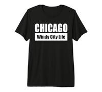 Chicago - Windy City Life/La Vie de la Ville venteuse T-Shirt Haut de Gamme
