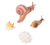 CHICAMPERA 1 ensemble de modèles d'animaux réalistes en kit composé de figurines d'escargots pour le jardin et la décoration de jouets, favorise l'apprentissage du cycle de vie des animaux, sûr et
