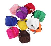 CHICAMPERA 10 Pièces Miniature Doll Backpacks with Functional Zipper Mini Bags for Pretend Play Suitable for Various Doll Types and Role Playing Accessories