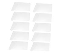 CHICAMPERA 10 Pièces Protection Clavier Silicone Transparent Flexible pour Ordinateur Portable Film Étanche Poussière avec Visibilité Rétroéclairage Améliorée Confort de pour Usage Prolongé