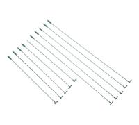 CHICAMPERA 10 Pièces Support pour Plantes en Fer Léger Vert, Tige de Support Facile à Transporter et Pratique pour Plantes en Pot, pour Jardinage et Maintien des Orchidées