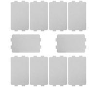 CHICAMPERA 10pcs Plaques de Mica pour Four à Micro-ondes, Feuille Isolante en Papier Mica Argenté, Protection Thermique et Isolation, Accessoires de Remplacement