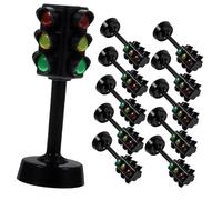 CHICAMPERA 12 pièces Feu de Circulation Modèle Éducatif pour Garçon Fille Simulation de Signalisation Routière Outil Apprentissage Jeu pour Comprendre