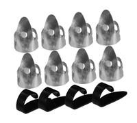 CHICAMPERA 12 pièces Médiators Doigts Guitare Épais Réglables Protection Confortable pour Guitaristes Débutants et Accessoires pour Guitare Électrique et