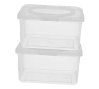 CHICAMPERA 2 Ensembles Distributeur De Lingettes Réutilisables Boîte À Lingettes Ergonomique Pour Salle De Bain Et À Durable Et Pratique 2 Pièces * 2