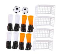 CHICAMPERA 2 Ensembles Jeu de Football à Doigts Miniature pour Garçon Fille Ensemble de Buts Ballon Chaussures de Table pour Développer la Coordination Réflexes des Garçon Fille