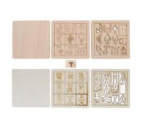 CHICAMPERA 2 Ensembles Kit Impression Bois pour Garçon Fille de Jouets Éducatifs DIY Chinois Anciens Activités Familiales et Expériences Scientifiques Amusantes