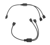 CHICAMPERA 2 Pièces Câble Répartiteur Argb à Lot de Câbles Extension pour Ventilateurs et LED Facile et Transmission de Données Stable pour Pc