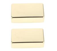 CHICAMPERA 2 Pièces Capot de Micro de Guitare Électrique Humbucker, Couvercle de Pick-up en Métal Or, Cadre Entièrement Fermé, Clarté du Signal et Réponse Tonale Précise