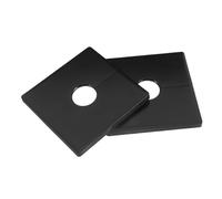 CHICAMPERA 2 Pièces Plaque Escutcheon Carrée Abs avec Trou pour Décoration de Robinet et Couvercle de Tuyau Eau Accessoires de Robinetterie
