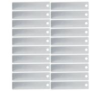 CHICAMPERA 20 Pièces Plaque D'électrode en Cuivre Argenté pour Batterie Saline, Démonstrations Éducatives Efficaces, Génération Stable de Microcourant pour Projets D'apprentissage