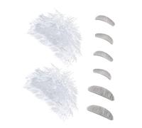 CHICAMPERA 2ensembles Perruque Et Accessoires De Scientifique Fou Costume Cosplay Avec Barbe Et Sourcils Pour Halloween Et Fêtes à Thème
