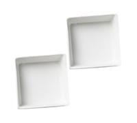 CHICAMPERA 2pièces Assiettes Carrées Céramique Pour Condiments Plats À Sauces Et Assaisonnements Vaisselle Pour Sushis Huile Sel Vinaigre