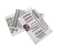 CHICAMPERA 3 Feuilles Autocollants Route Miniature Texture Brique Réaliste pour Maquettes Ferroviaires et Dioramas Urbains Kit Scène Miniature pour Aménagement Paysager et Modélisme