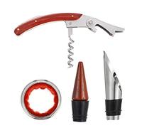 CHICAMPERA 3 pièces Ouvre Bouteille Dispositif Verseur et Anneau Rouge pour Amateurs de Vin