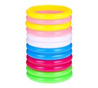 CHICAMPERA 36pièces Bracelets Plastique Colorés Lot De Bracelets à Thème Rétro Des Années Et Parfaits Pour Fêtes Costumées Événements Festifs