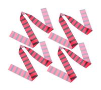 CHICAMPERA 4 Pièces Bandeau de Pirate Rayé Noir et Rouge Accessoires de Déguisement pour Garçon Fille et Adultes pour Halloween Fêtes à Thème et
