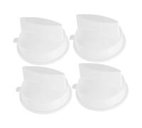 CHICAMPERA 4 Pièces Boutons de Minuterie Universels pour Four à Micro Ondes Remplacement de Commande pour Cuisinière Électrique Gaz Poignée de Minuterie Blanche Accessoires de Cuisine