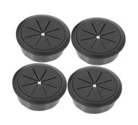 CHICAMPERA 4 pièces Cache Câble de Bureau Discret et Pratique pour Organiser Les Fils Couverture de Trou de Câble Arrondie Compatible avec Tous Types de Mobilier pour Espace de Travail et