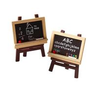 CHICAMPERA 4 pièces Chevalet Miniature Bois Décoration Micro Paysage Tableau pour Maison de Poupée et Jardin Accessoires Polyvalents