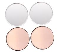 CHICAMPERA 4 pièces Palette de Mélange pour Nail Art Miroir Plateau de Présentation Ongles pour Manucure Palette Couleur pour Mélange Vernis et Pigments Accessoire Pratique pour Pro et