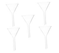 CHICAMPERA 5 pièces Entonnoirs Verre Triangle pour Laboratoire Outil Pratique pour Transférer ou Solides Chimie Analytique