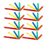 CHICAMPERA 50 pièces Bâtons Géométriques Magnétiques Strips pour Apprentissage Mathématique Outils Pédagogiques Créatifs pour Garçon Fille et Activités Familiales Classe