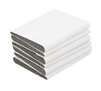 CHICAMPERA 6 Pièces Joints de Porte Extérieure Auto-Adhésifs, Joint d'Angle de Porte en Mousse PU, Blanc, Bande d'Étanchéité pour Cadre de Porte, Bloque l'Air Froid