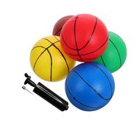 CHICAMPERA 6 pièces Mini Ballon de Basket Garçon Fille avec Pompe Ballons de Remplacement Souples et Silencieux pour Jeux Intérieurs et Piscine Basket Portable pour Garçons et Filles