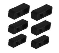 CHICAMPERA 6 Pièces Silicone Watch Band Loops Secure Fastening Retainers For Smartwatches And Durable Strap Keepers For Active