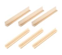 CHICAMPERA 6 pièces Supports Bois pour Dominos Lot de Supports Réutilisables pour Jeux de Société Trays DIY Bois pour Organiser et Vos Dominos