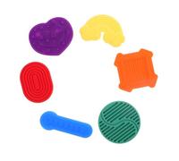 CHICAMPERA 6pièces Pierres Sensorielles Silicone Souple Pour Garçon Fille Jouets Anti-stress Portables Apaisants Pour Salle De Classe Maison Lot