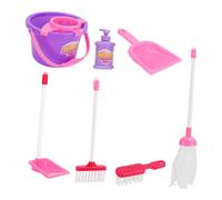 CHICAMPERA 7 pièces Jouets de Nettoyage pour Garçon Fille Kit de Balai et Aspirateur Outils de Jeu Imitation pour Garçons et Filles Accessoires de Nettoyage Miniatures Couleur Aléatoire