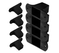 CHICAMPERA 8 Sets de Pieds de Protection pour Enceintes en Plastique Noir, Coussinets Solide Faciles à Utiliser, Adaptés aux Amplificateurs Audio et Instruments Électriques