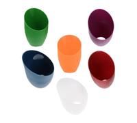 CHICAMPERA Abat-jour en Plastique Décoratif Incliné pour Lampe de Bureau, Pack de 6 Pièces Facile à Installer, Style Minimaliste Adapté pour Chambre et Hôtel
