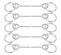 CHICAMPERA Accessoire Camping Tente en Fer Galvanisé 10pcs Anneau pour Arceau de Tente Simplifie Connexions Design Portable pour Camping