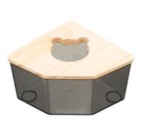 CHICAMPERA Acrylique Boîte de Bain Facile à Nettoyer, pour Hamster | Bords Lisses, Usage Polyvalent, Ne Se Déforme Pas Facilement, Accessoire pour Cage et Bain de Sable
