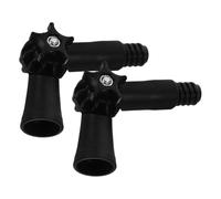CHICAMPERA Adaptateur D'angle Brosse à Toiles D'araignée Compatible Noir en Plastique 2pcs et Manche D'extension pour Tige de Serpillière pour Nettoyage