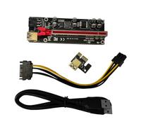 CHICAMPERA Adaptateur Pci-E 1X à 16X pour Carte Graphique Riser Pci Express USB 3.0 Extension pour Mining Accessoire Informatique Compatible Pc Isolation 0,25 MM Design Pratique