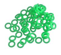 CHICAMPERA Anneaux Fluorescents Verts Faciles à Utiliser et Pratiques 100 Accessoires Indispensables pour Piquets de Tente en Plastique pour Camping en Plein Air