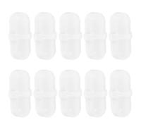 CHICAMPERA Barres D'agitation Cylindriques et Mélange Magnétique en Ptfe Blanc Kit de 10 pour Expériences Chimiques pour Laboratoire Sécurité Bavures Réutilisable